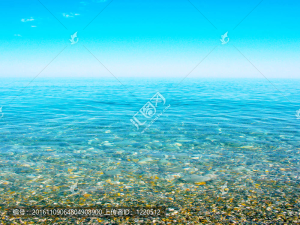 在海上