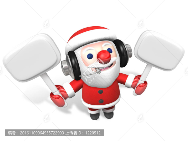 christmad招牌3D圣誕老人