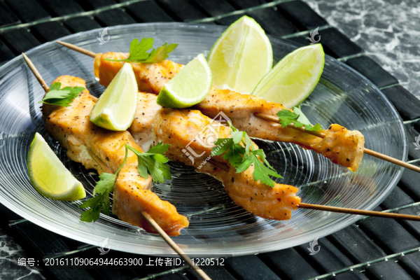 鮭魚串