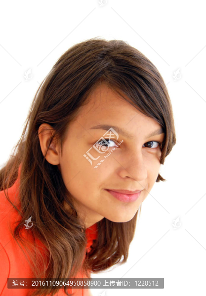 十幾歲的女孩的畫像
