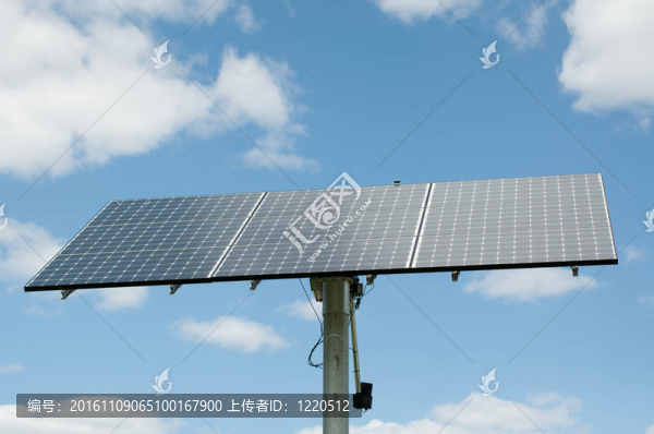 太陽能電池板陣列-可再生能源