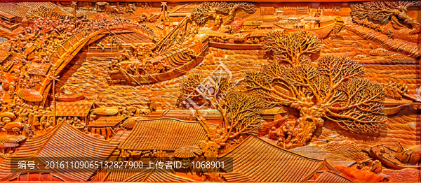 清明上河圖木雕,局部5