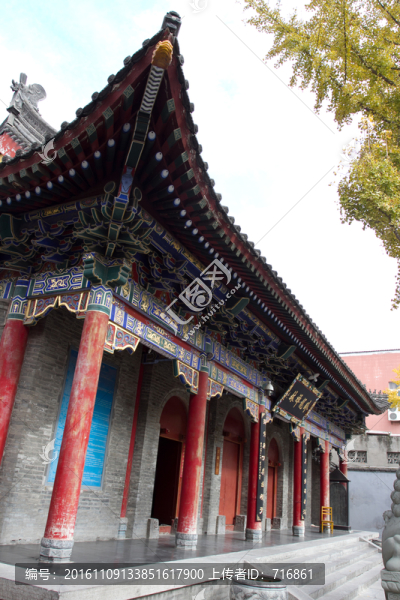 飛檐翹角,西安臥龍寺