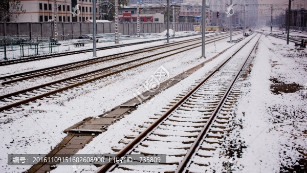 鐵路積雪