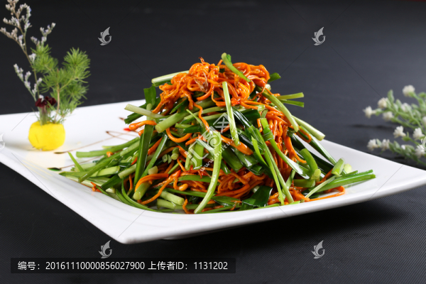 蟲草花炒韭菜