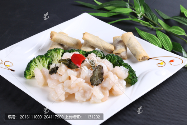 寸金卷拼龍井蝦
