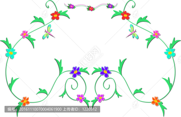 精致的葡萄藤；Flowers；一個(gè)