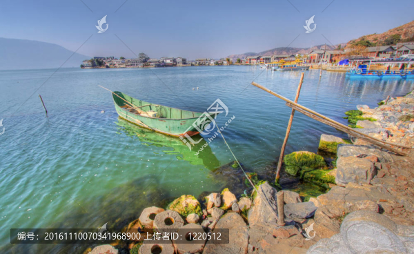 在洱海大理漁村