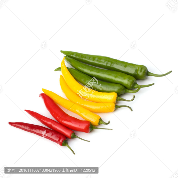 白背景辣椒