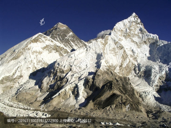 世界上最高的山；珠穆朗瑪峰（8850m）和努布策山在喜馬拉雅的權(quán)利；尼泊爾。