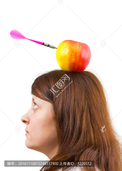 女人和蘋果的箭