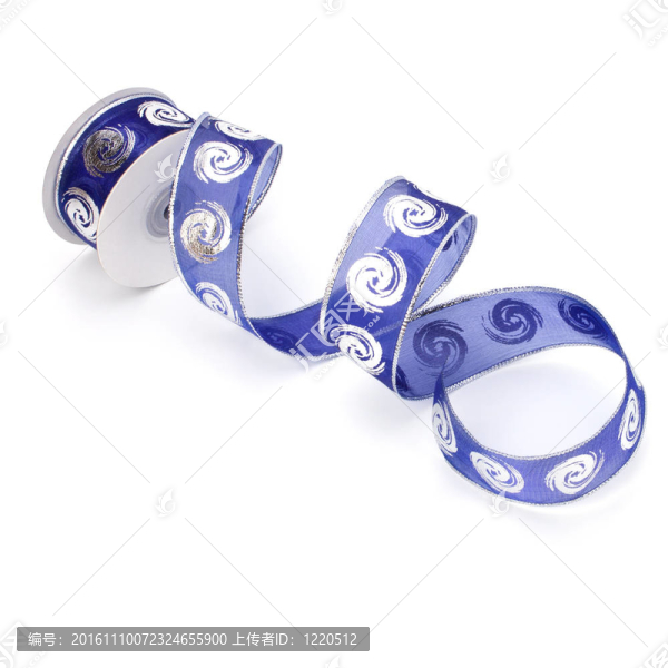 禮品絲帶線軸孤立在白色背景
