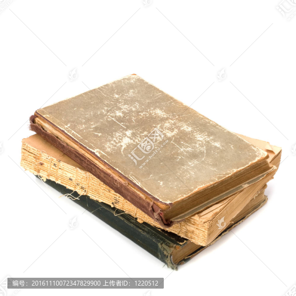 破爛的書庫(kù)孤立在白色背景