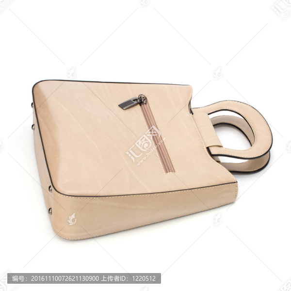 白色背景的奢華女性手袋