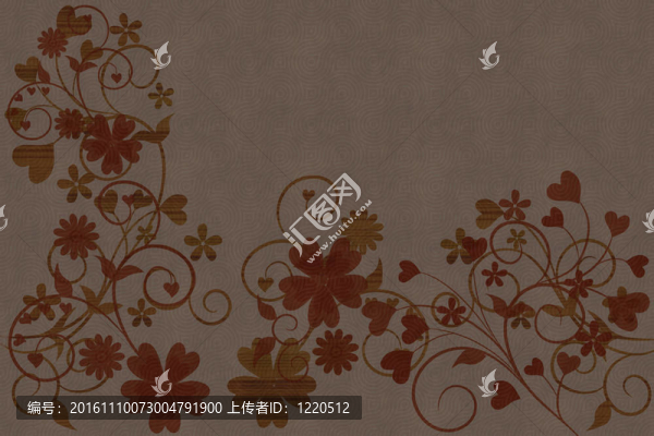 美麗的插圖花卉背景設(shè)計與空間為您的文字