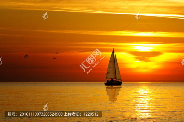 日落漂流船
