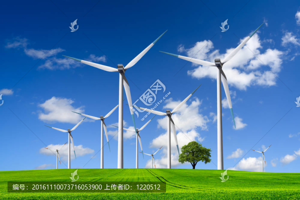 風(fēng)力渦輪機(jī)農(nóng)場在綠色領(lǐng)域