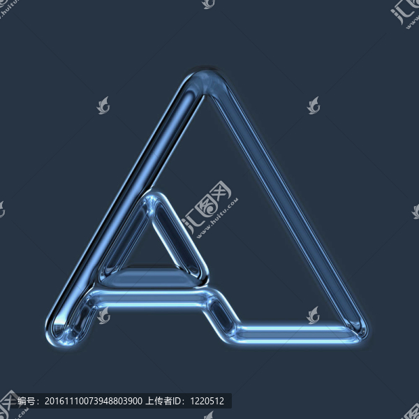 摘要說明玻璃字母A