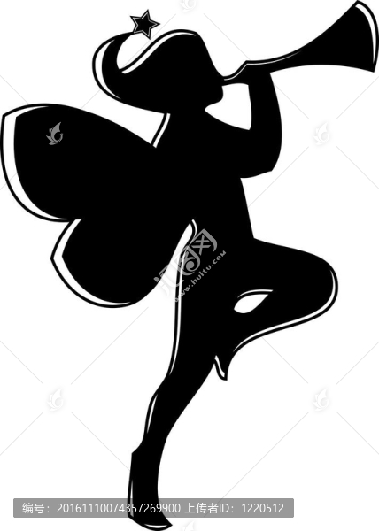 仙女的剪影
