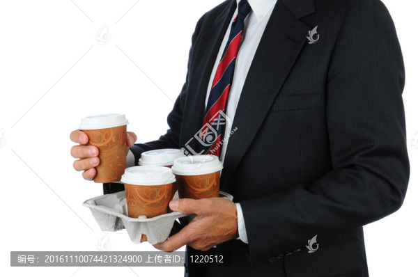 咖啡托盤商人