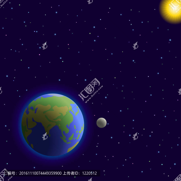 地球在太空