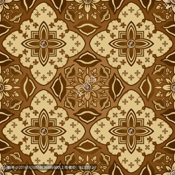 無(wú)縫Brown,Batik,Pattern