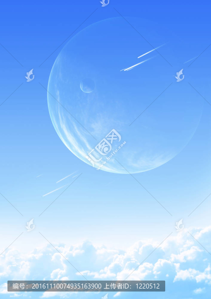 在陌生星球的天空