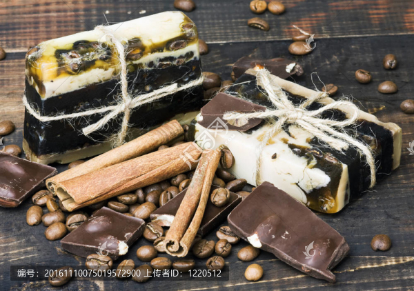 手工皂的咖啡