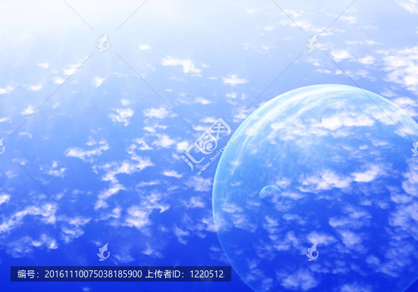在陌生星球的天空