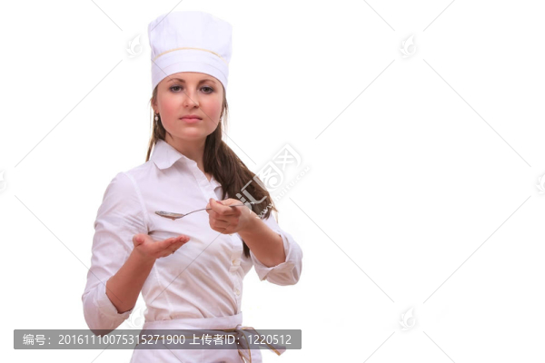 美女廚房的女人