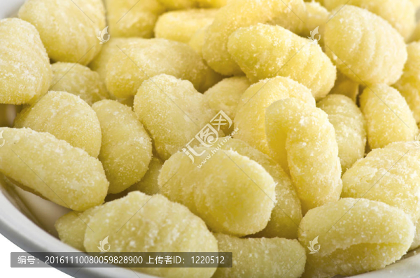 新鮮的土豆團(tuán)子特寫