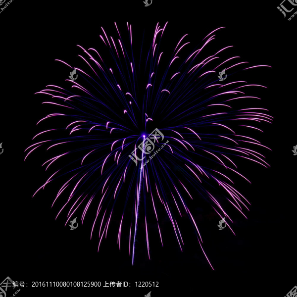色彩絢麗的煙花
