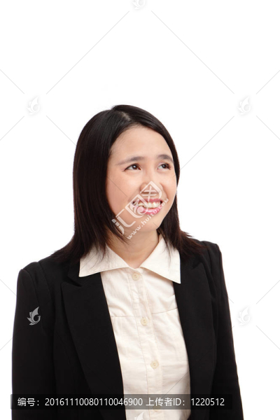 亞洲商業(yè)女性微笑的肖像