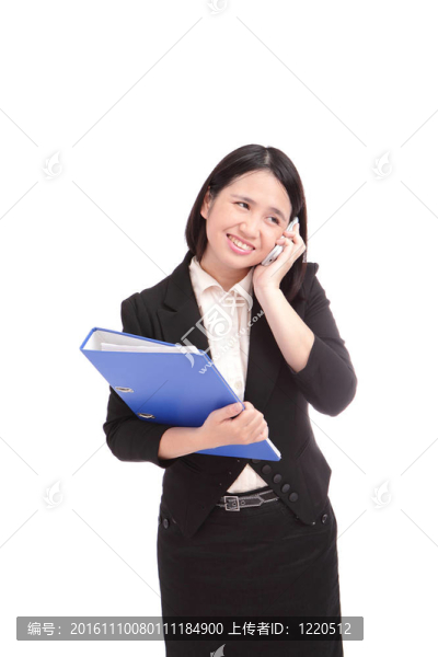 商務女人忙著做她的工作