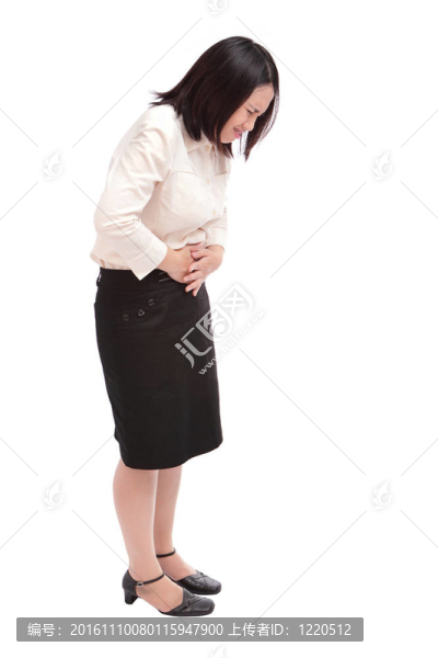 商業(yè)女性遭受胃痛