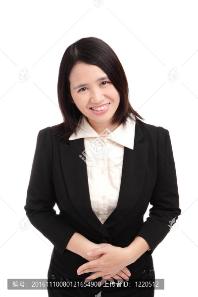 亞洲商業(yè)女性微笑的肖像