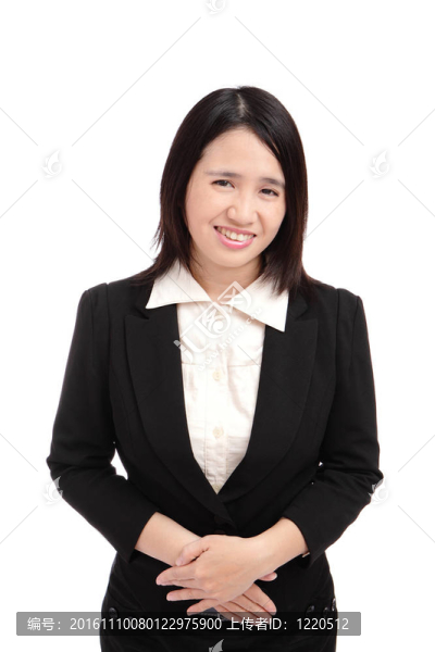 亞洲商業(yè)女性微笑的肖像