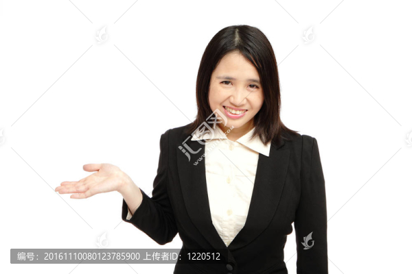亞洲商界女性微笑介紹