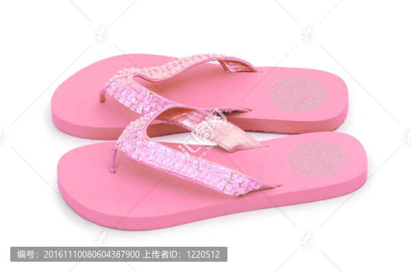 夏天的彩色鞋子