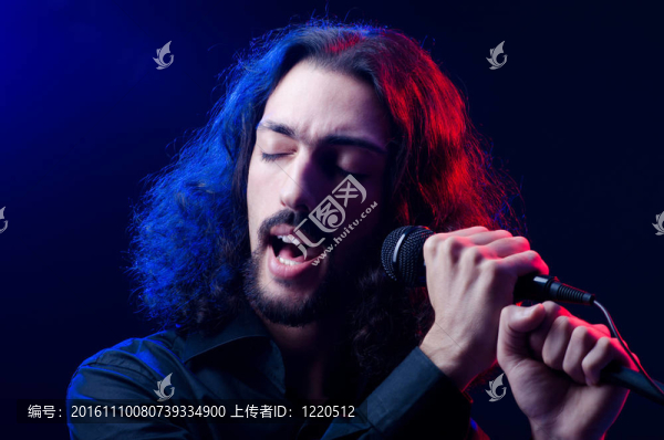 在音樂會(huì)上唱歌的人