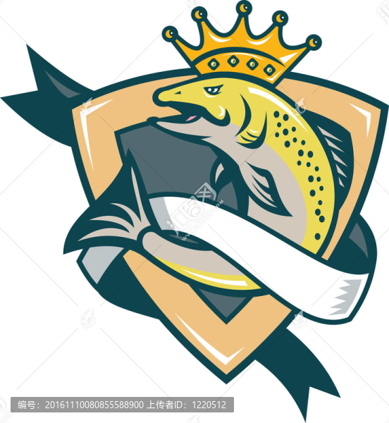 國王鮭魚跳盾