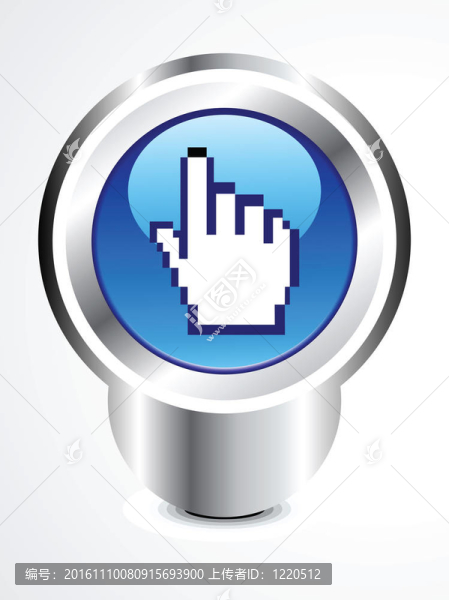 抽象光滑指針按鈕