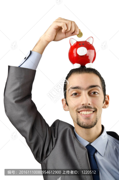 存錢罐和人白