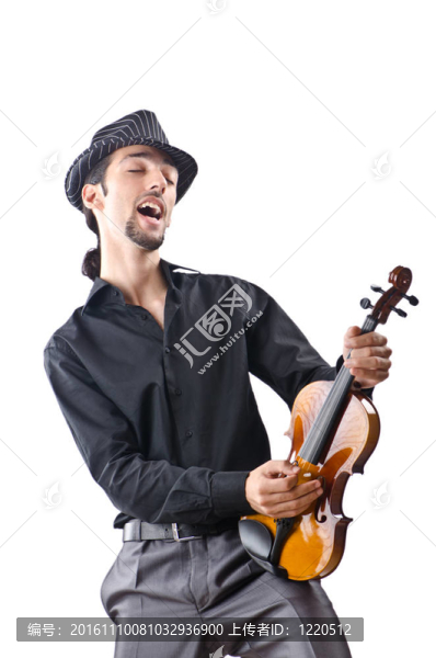 白色小提琴演奏者