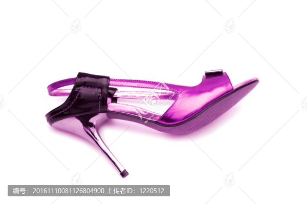 白色背景上的女性鞋