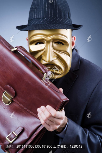 工業(yè)間諜概念商人