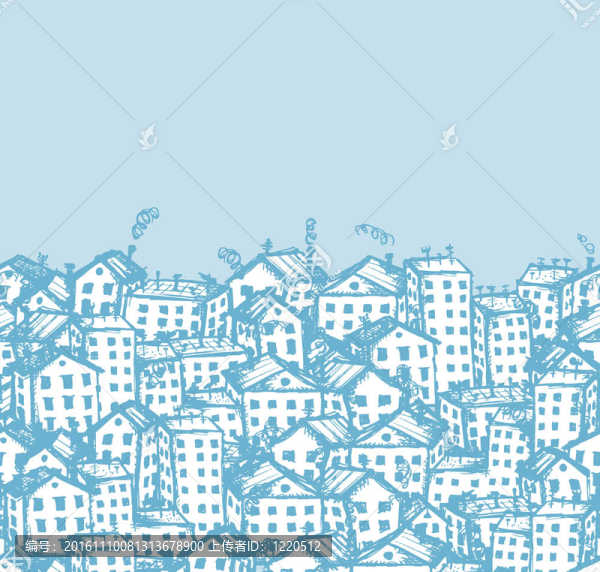 城市素描；無(wú)縫背景為您設(shè)計(jì)