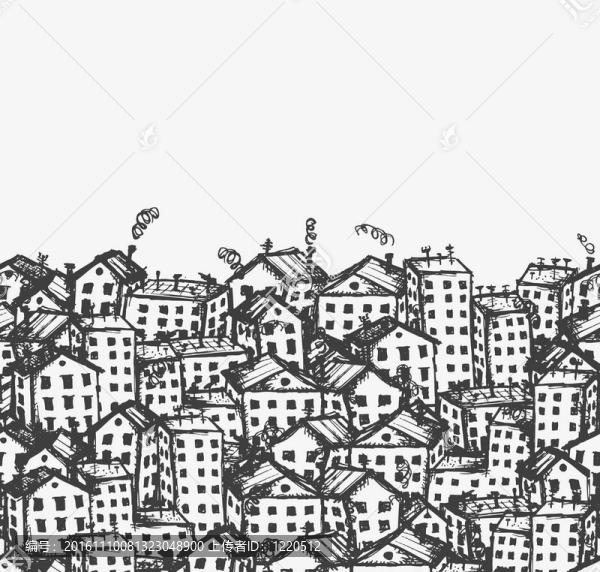 城市素描；無(wú)縫背景為您設(shè)計(jì)