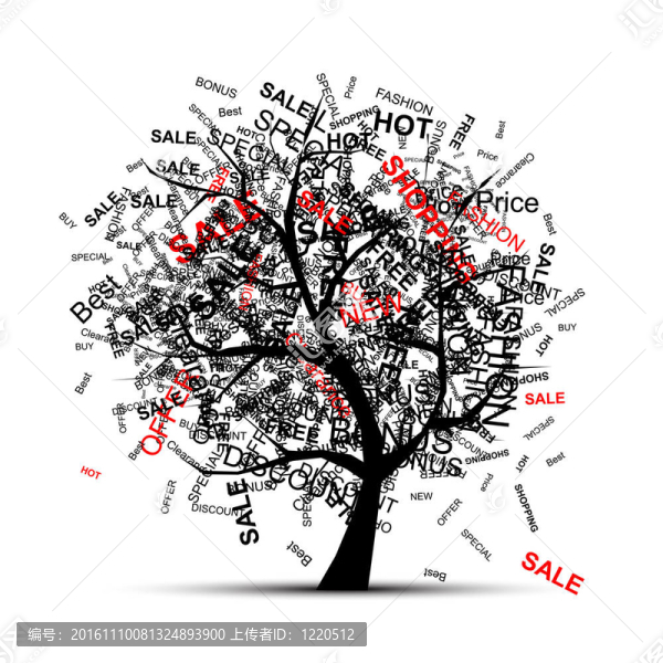購(gòu)物樹的概念為您的設(shè)計(jì)
