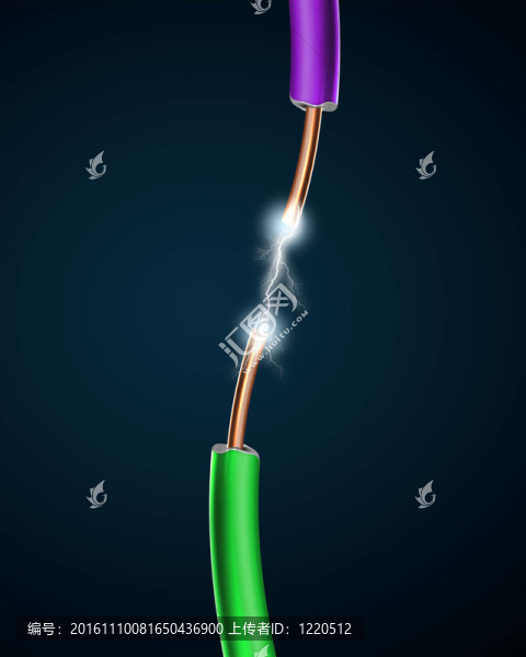 隨著電力sparkls電線